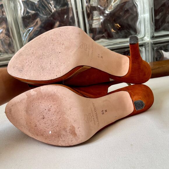 Claudia Ciuti Suede Slingback Platform Heels 8.5 - Picture 5 of 8